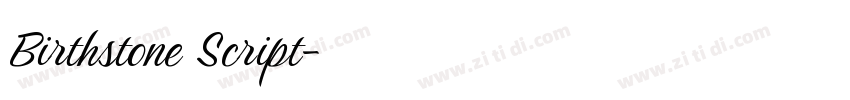 Birthstone Script字体转换